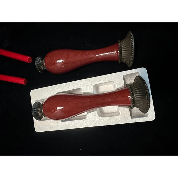 PartyLite Moroccan Spice Taper Candle Holders Set of 2 P7531 10.5 Inch Decor - Picture 8 of 11